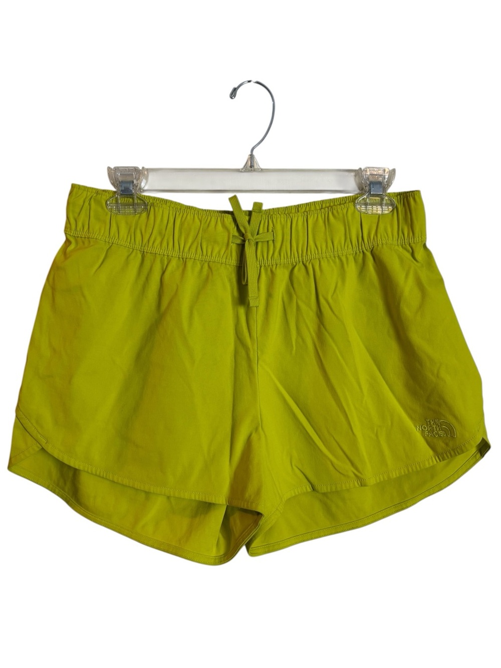 The North Face Women's Athletic Shorts Chartreuse Green Yellow Medium Running